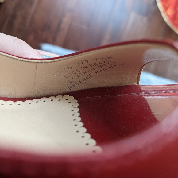 Franco Sarto red sling backs. Size 7.5M - Picture 7 of 7